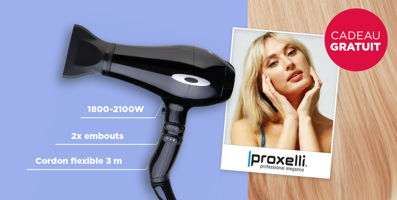 GRATUIT: Sèche-cheveux Proxelli Duro pour tout achat de 125 €