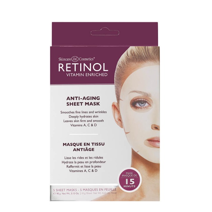 Retinol Anti-Aging Mask - verpakking van 5, 90 g