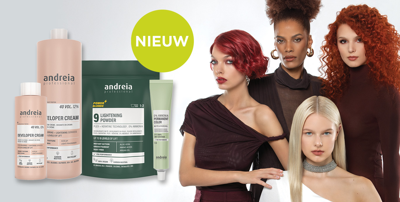 	Andreia Professional Hair is er eindelijk. 100% vegan professionele haarkleuring