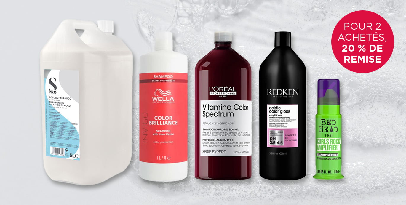 Soins capillaires: Pour 2 achetés, 20 % de remise